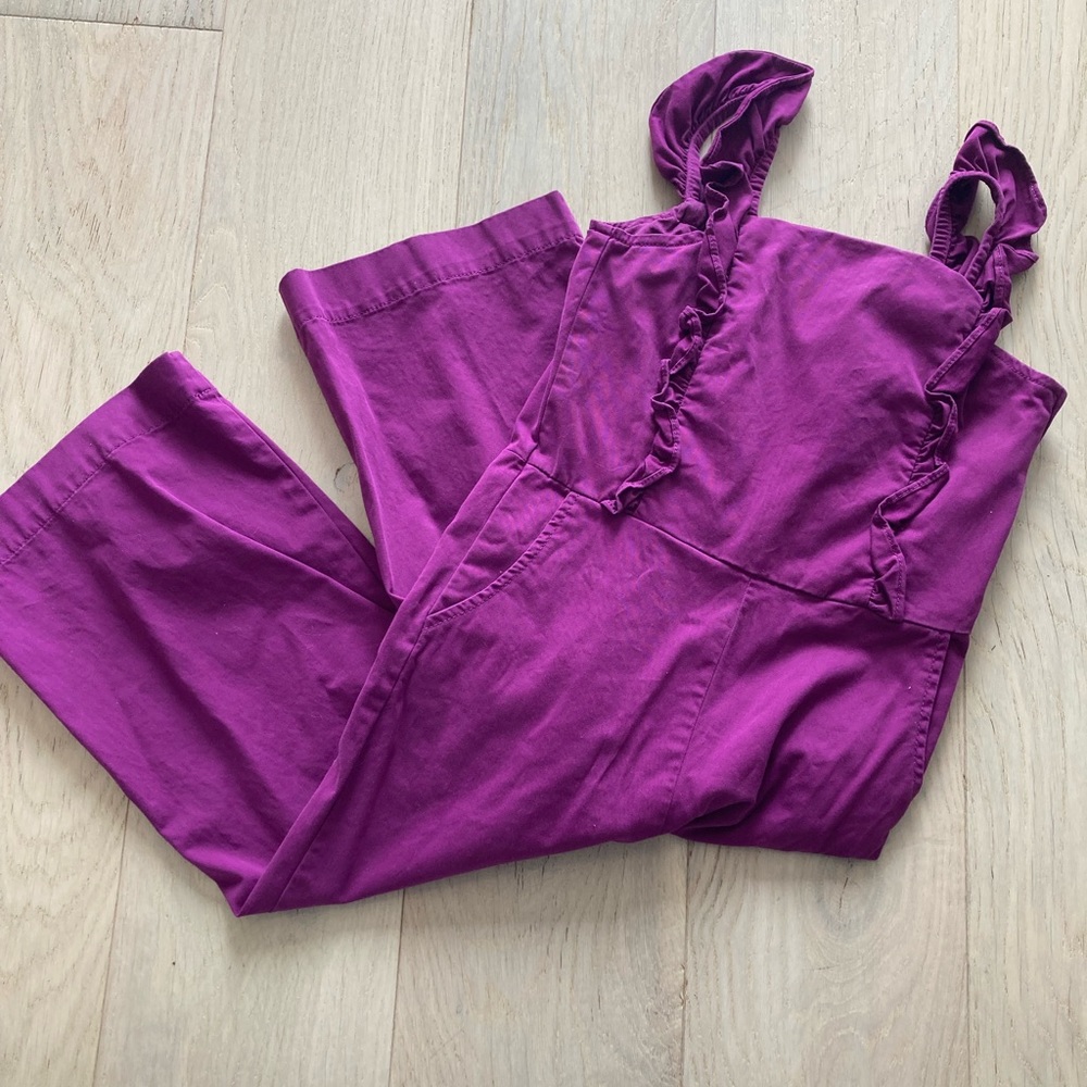 Kids gap purple overalls size medium never worn